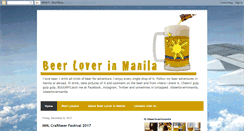 Desktop Screenshot of beerloverinmanila.com