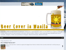 Tablet Screenshot of beerloverinmanila.com